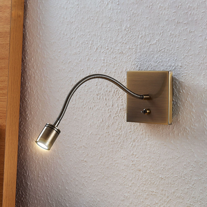 B-Ware Lindby Wandlampe Wandleuchte Led Leselampe Mayar Messing Metall 2 Stück