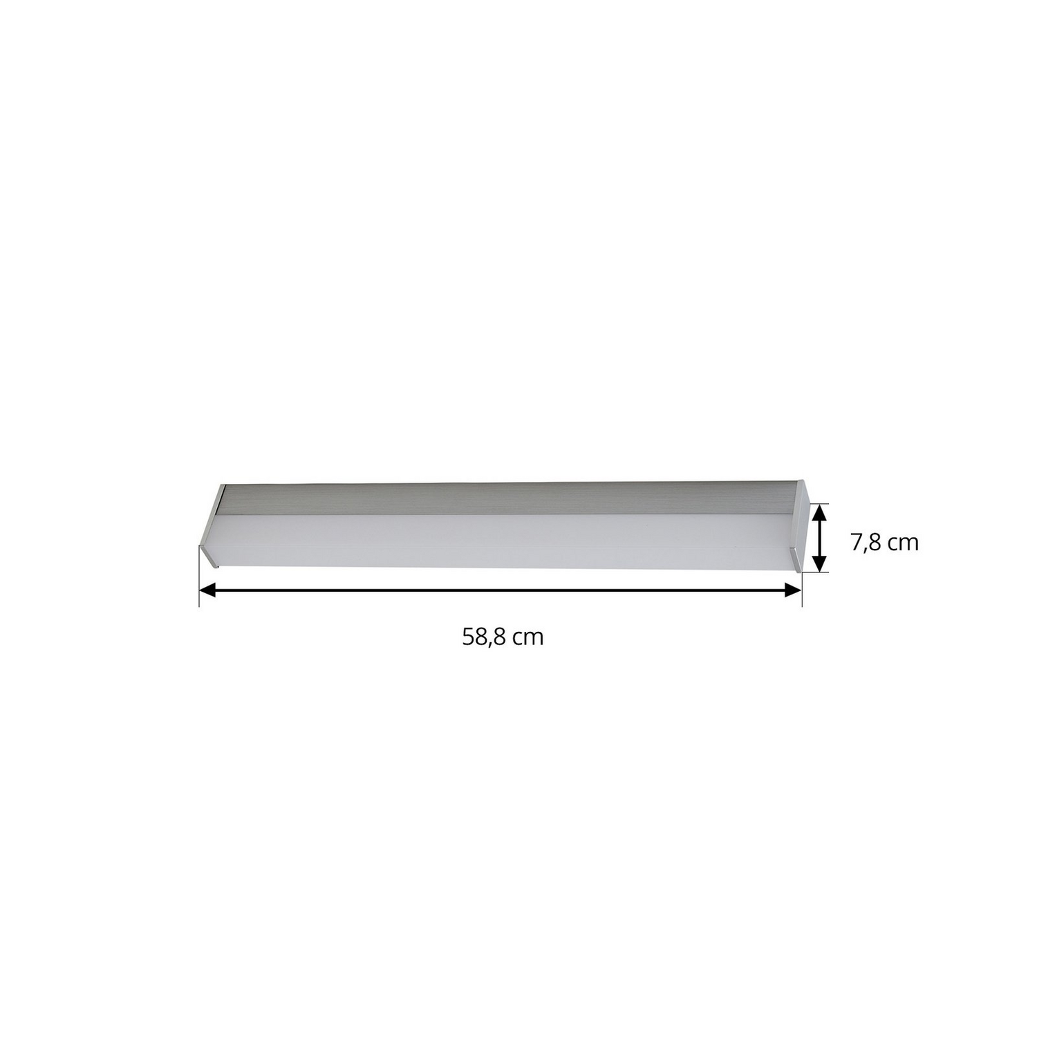 B-Ware Led Wandlampe Wandleuchte Lindby Philippa Aluminium Eckig Alufarben 59 Cm Ip44 - 4251911795868