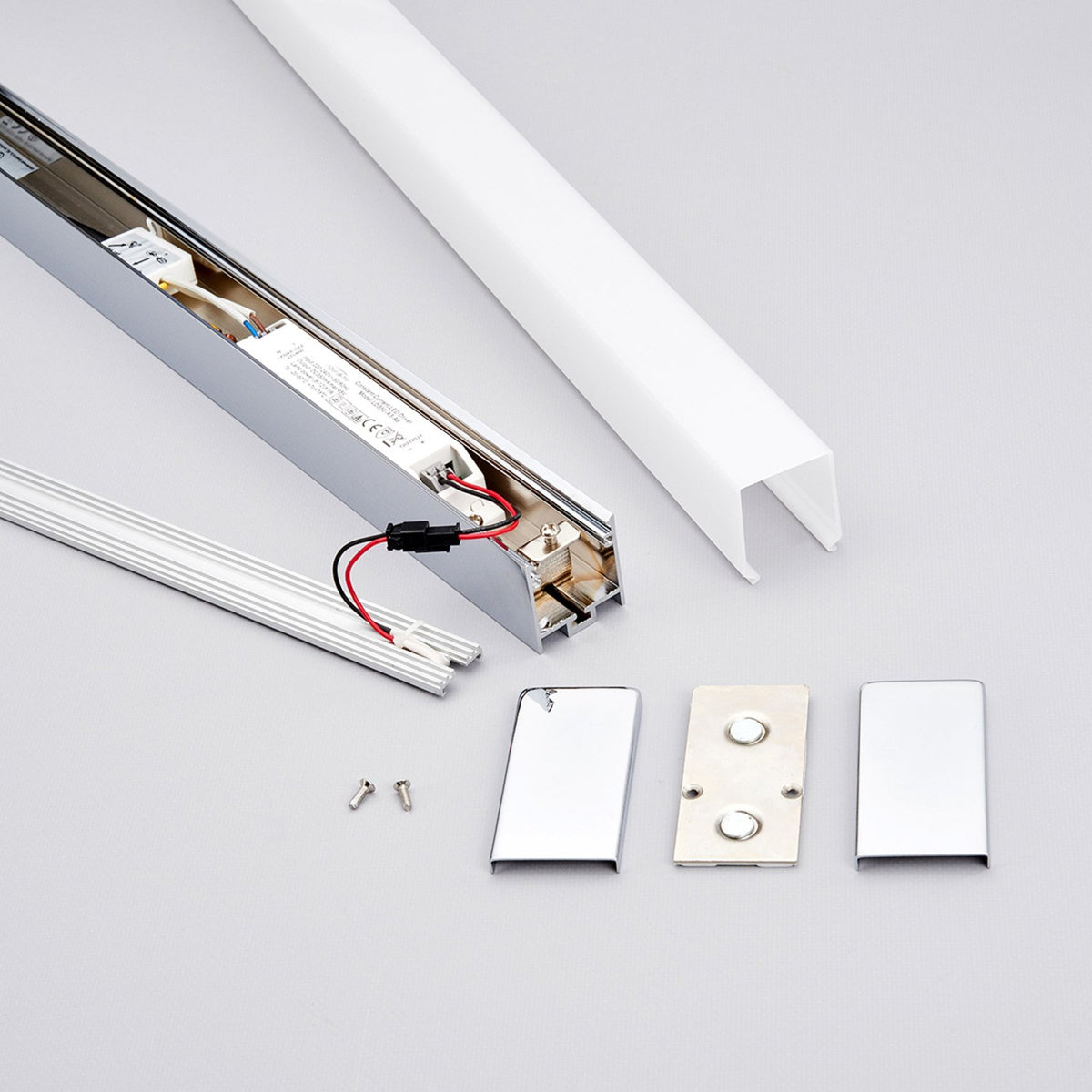 Lindby Wandleuchte Wandlampe LED Philippa Badezimmer Spiegel Chrom eckig - 6291106550832