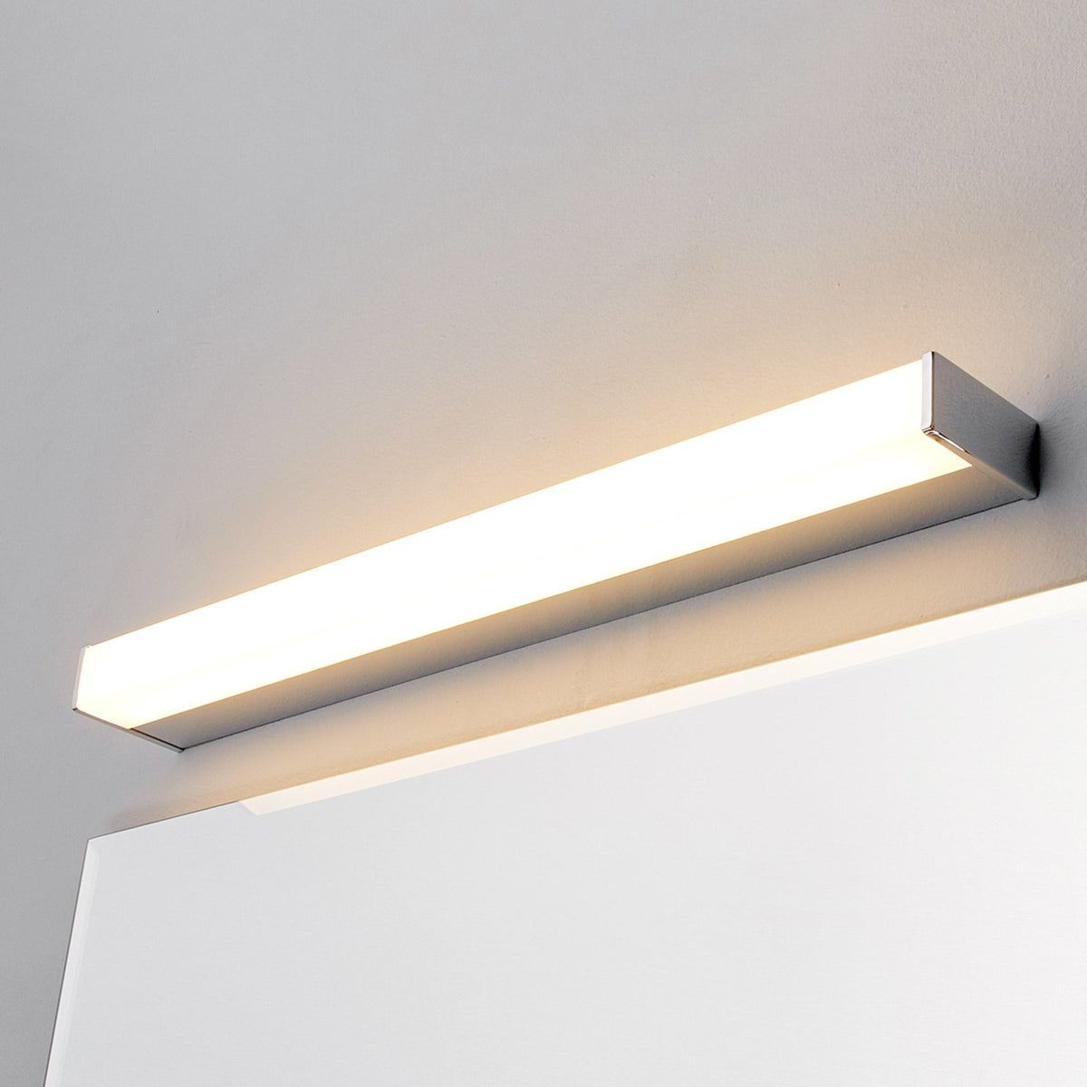 Lindby Wandleuchte Wandlampe LED Philippa Badezimmer Spiegel Chrom eckig - 6291106550832