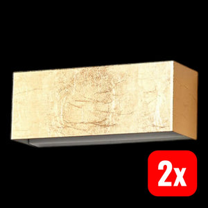 B-Ware Lindby Led Wandleuchte Quentin Lampe Flurleuchte Wandlampe Led 10 W Gold 2 Stück