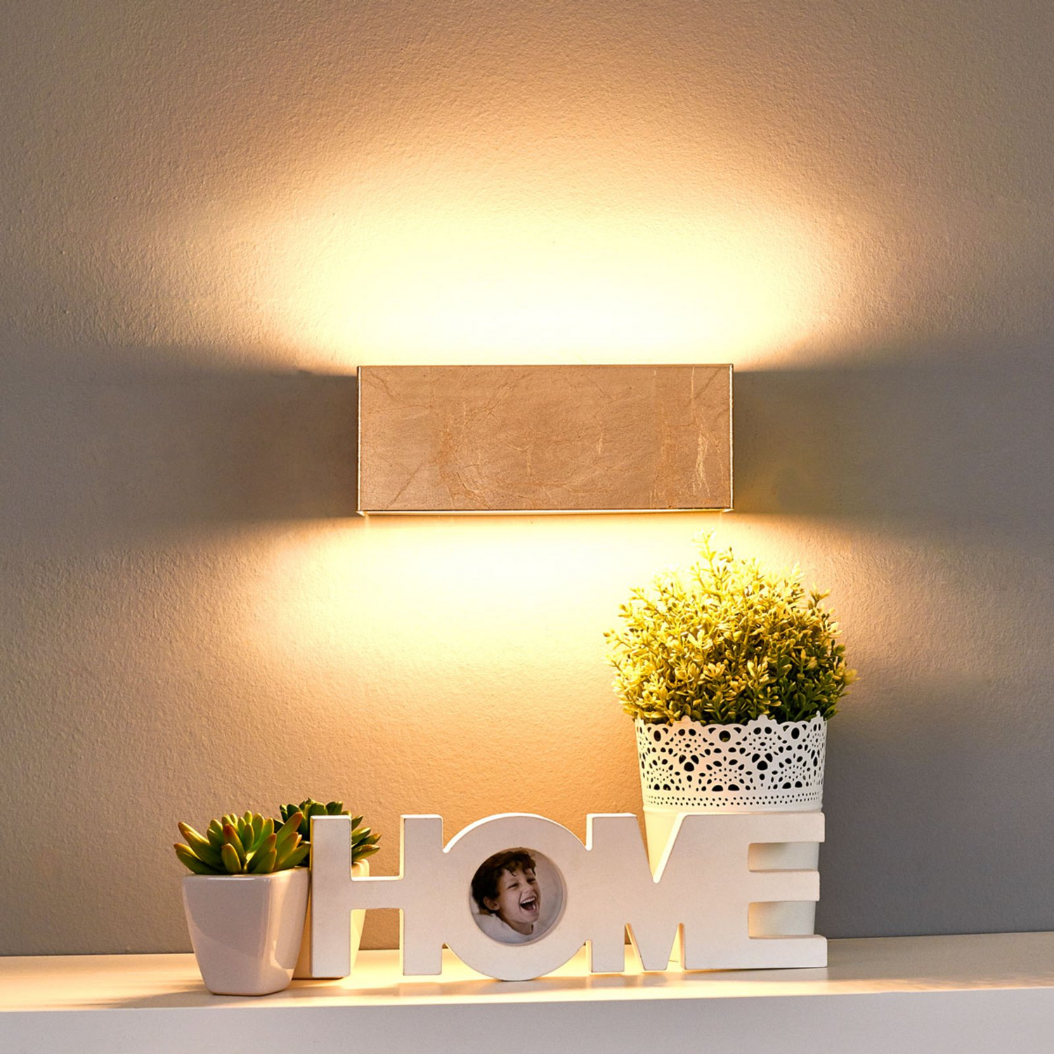 B-Ware Lindby Led Wandleuchte Quentin Lampe Flurleuchte Wandlampe Led 10 W Gold 2 Stück - 4251096512113