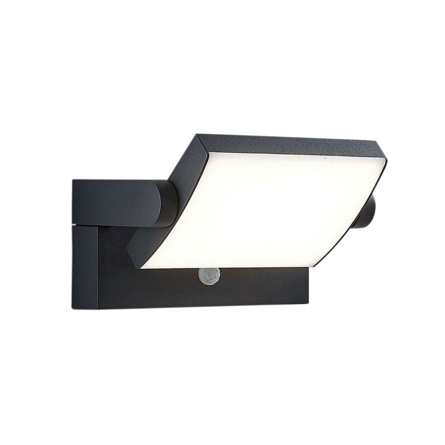 B-Ware Lindby  Led Außenwandleuchte Sherin Wandleuchte Außenlampe Mit Sensor Dunkelgrau