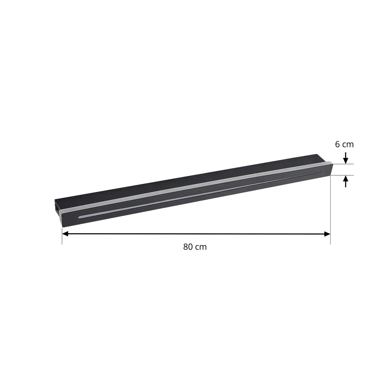 B-Ware Lindby Led Wandleuchte Wandlampe Benario Aluminium Schwarz Beleuchtung 80 Cm - 4251911794762