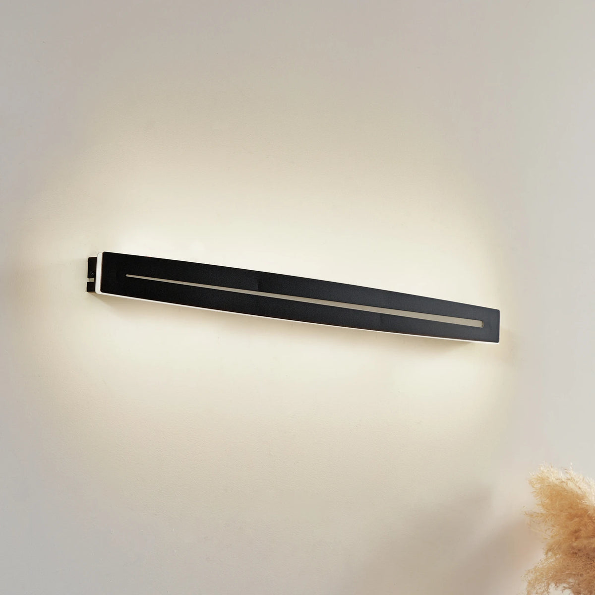 Lindby LED-Wandleuchte Wandlampe Benario Aluminium schwarz Beleuchtung 80 cm - 4251911794762