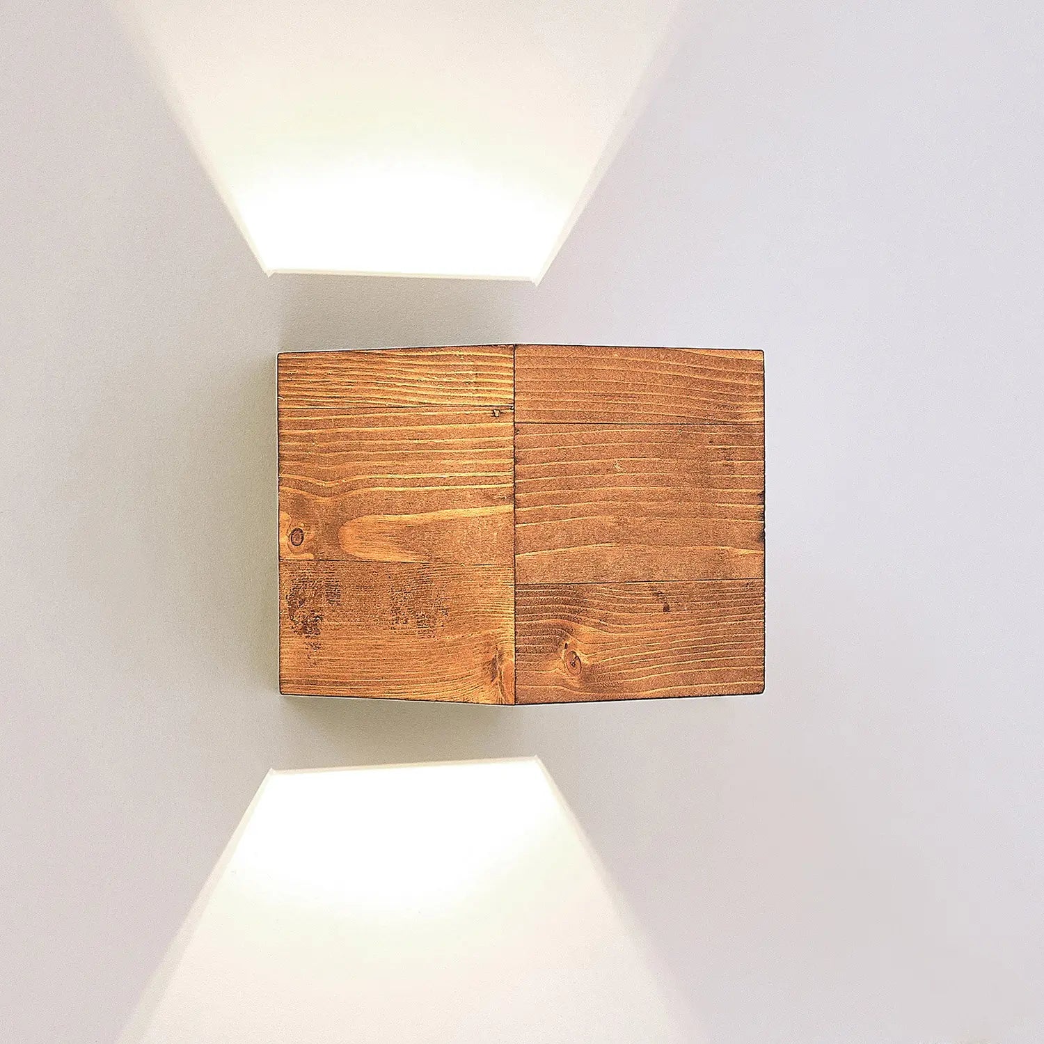 B-Ware Lindby Led Wandleuchte Wandlampe Benicio Leuchte Lampe Holz Eckig 11 Cm - 8502193149568