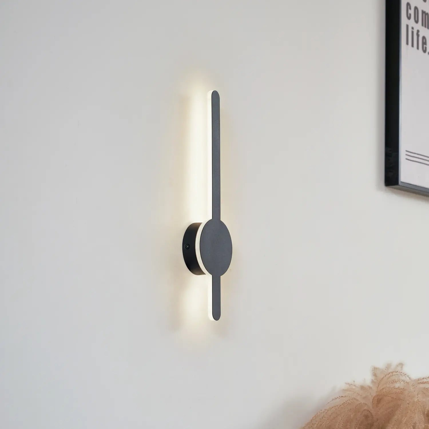 B-Ware Lindby Wandleuchte Wandlampe Led Borian Schwarz Aluminium Leuchte 40 Cm 3000 K - 4251911794755