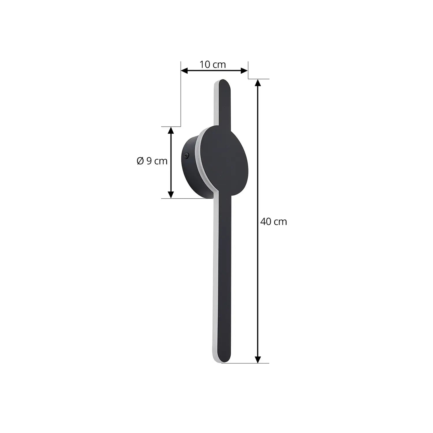 B-Ware Lindby Wandleuchte Wandlampe Led Borian Schwarz Aluminium Leuchte 40 Cm 3000 K - 4251911794755