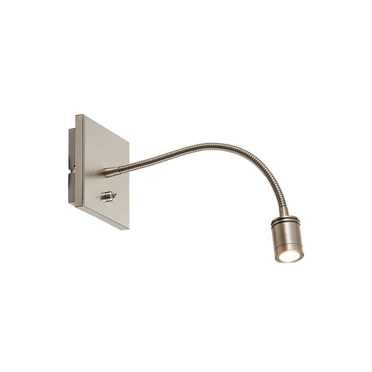 B-Ware Lindby Wandleuchte Wandlampe Led Nickelfarben Flexarm Beleuchtung Eisen