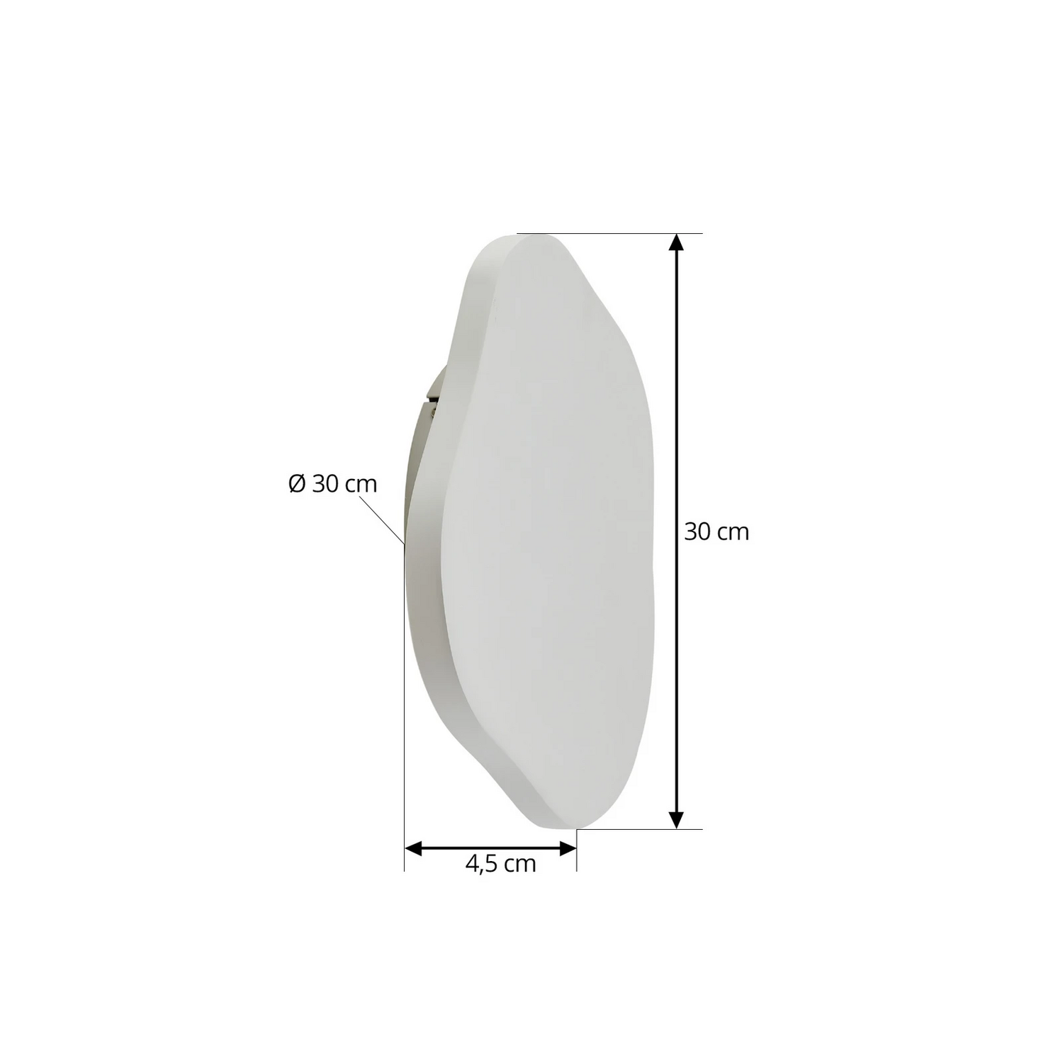 B-Ware Lindby Wandleuchte Wandlampe Led Gips Weiß Nielson Beleuchtung - 4251911794168