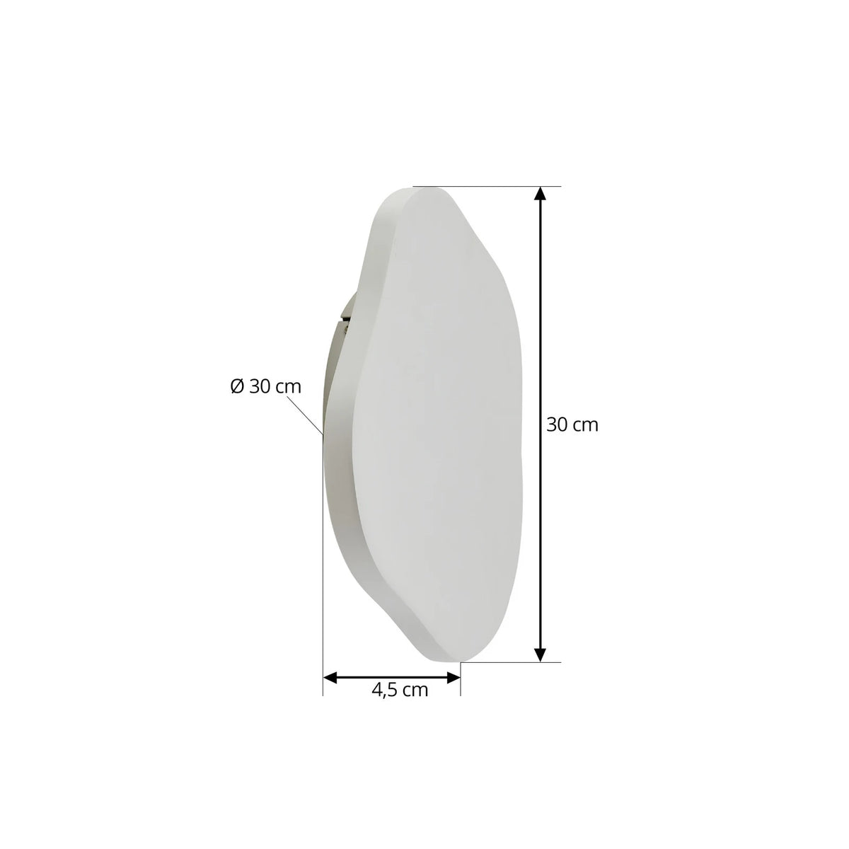 Lindby Wandleuchte Wandlampe LED Gips weiß Nielson Beleuchtung - 4251911794168