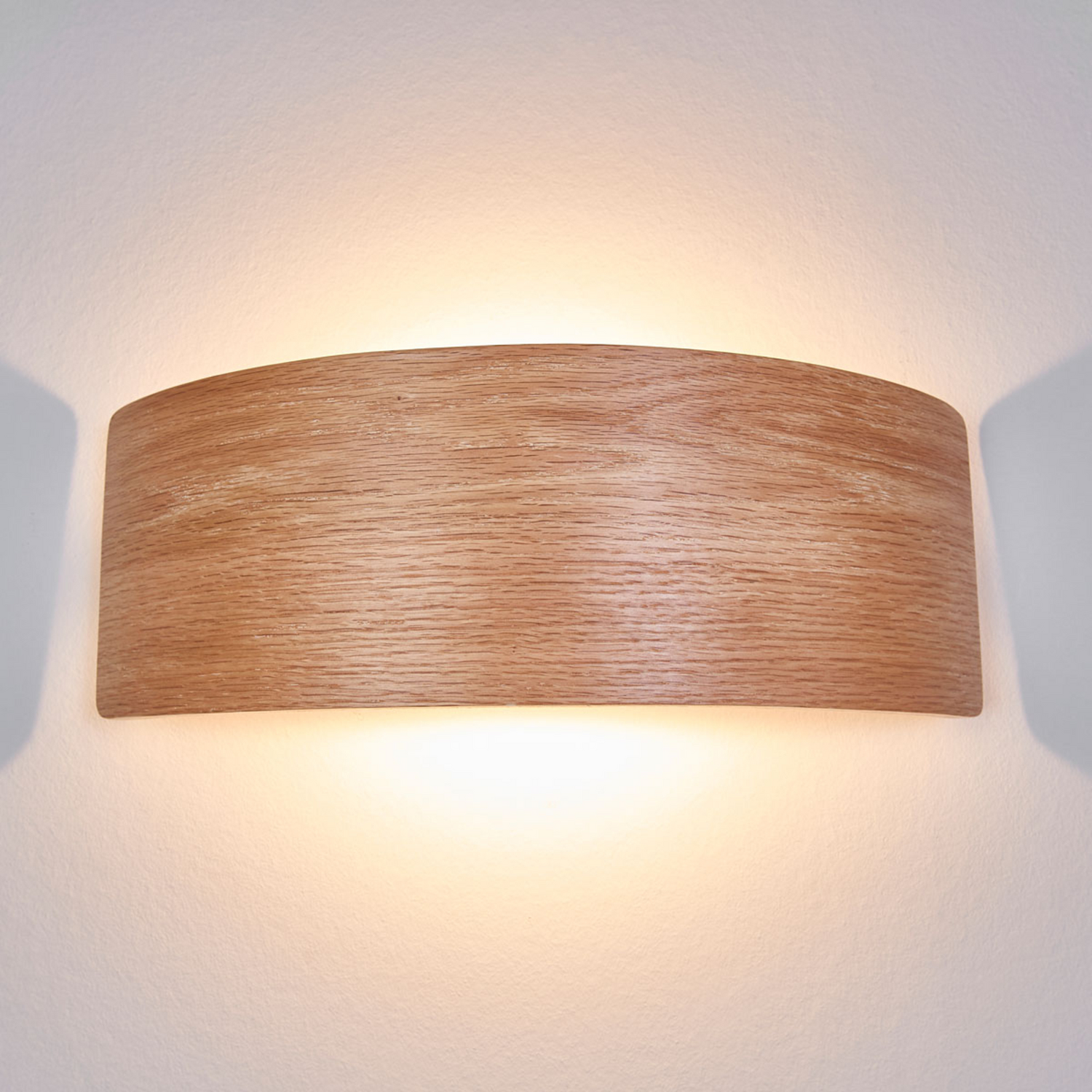 B-Ware Lindby Wandleuchte Wandlampe Led Rafailia Holz Warmweiß Leuchte Licht Natur