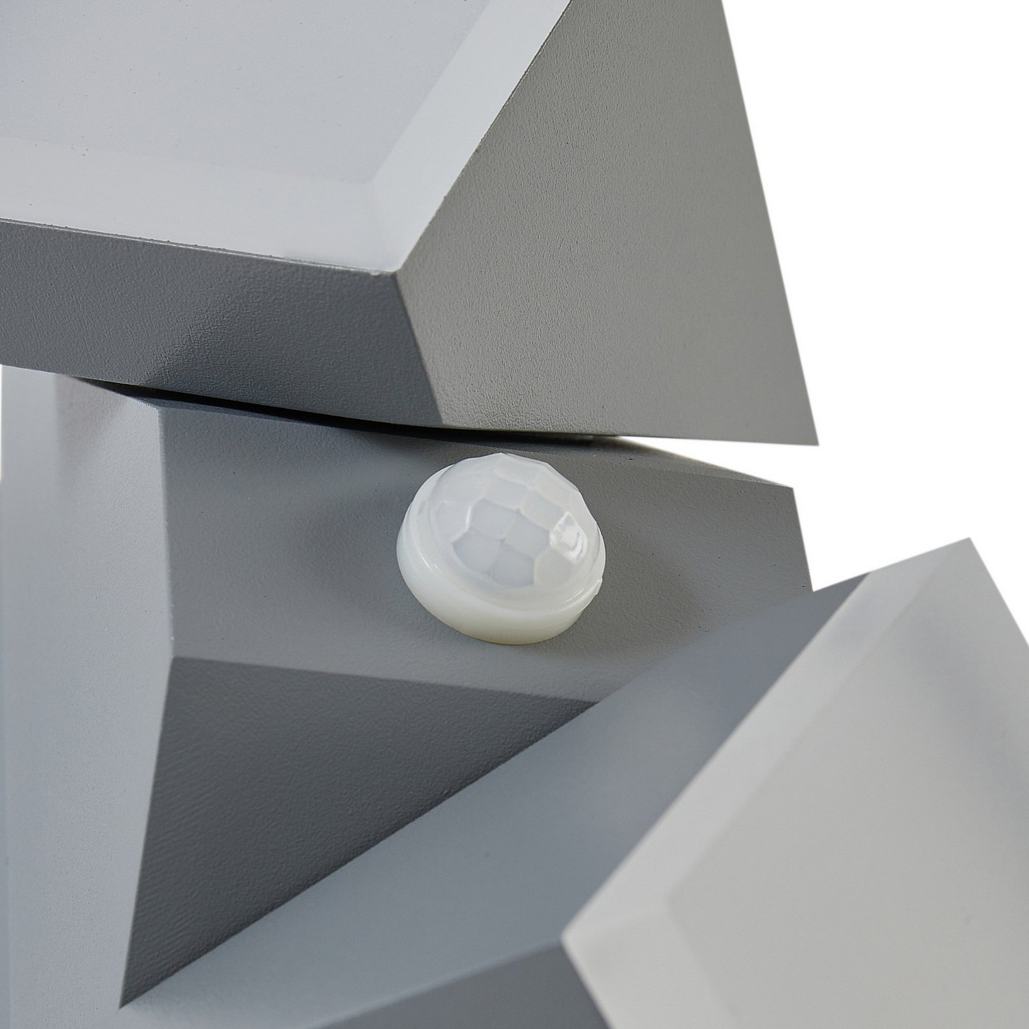 B-Ware Lindby Wandleuchte Wandlampe Led Sensor Außenleuchte Grau Bewegungssensor Ip54