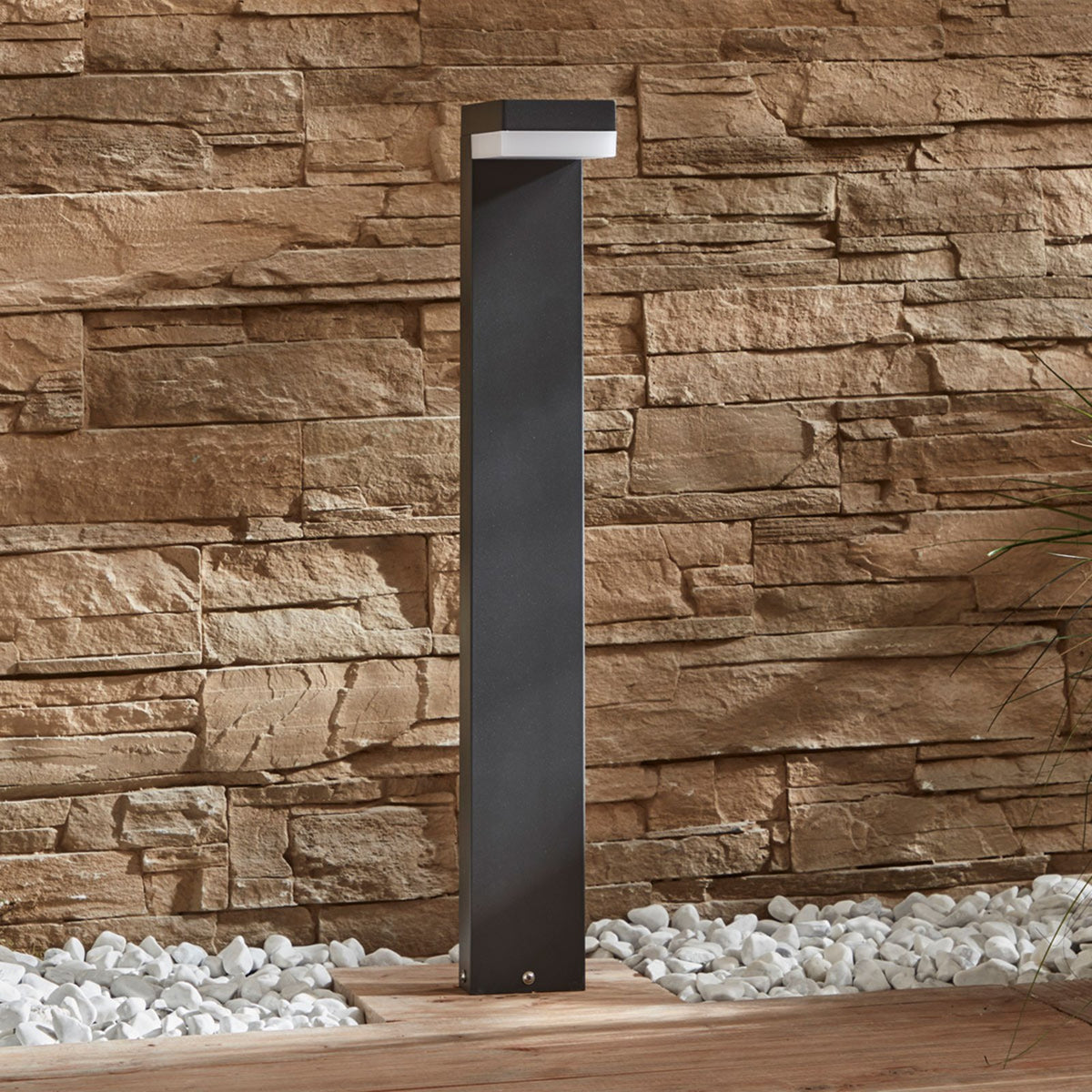 Lindby Dionys LED-Wegeleuchte Sockelleuchte Gartenleuchte Gartenlampe dunkelg586 - 4251096556513