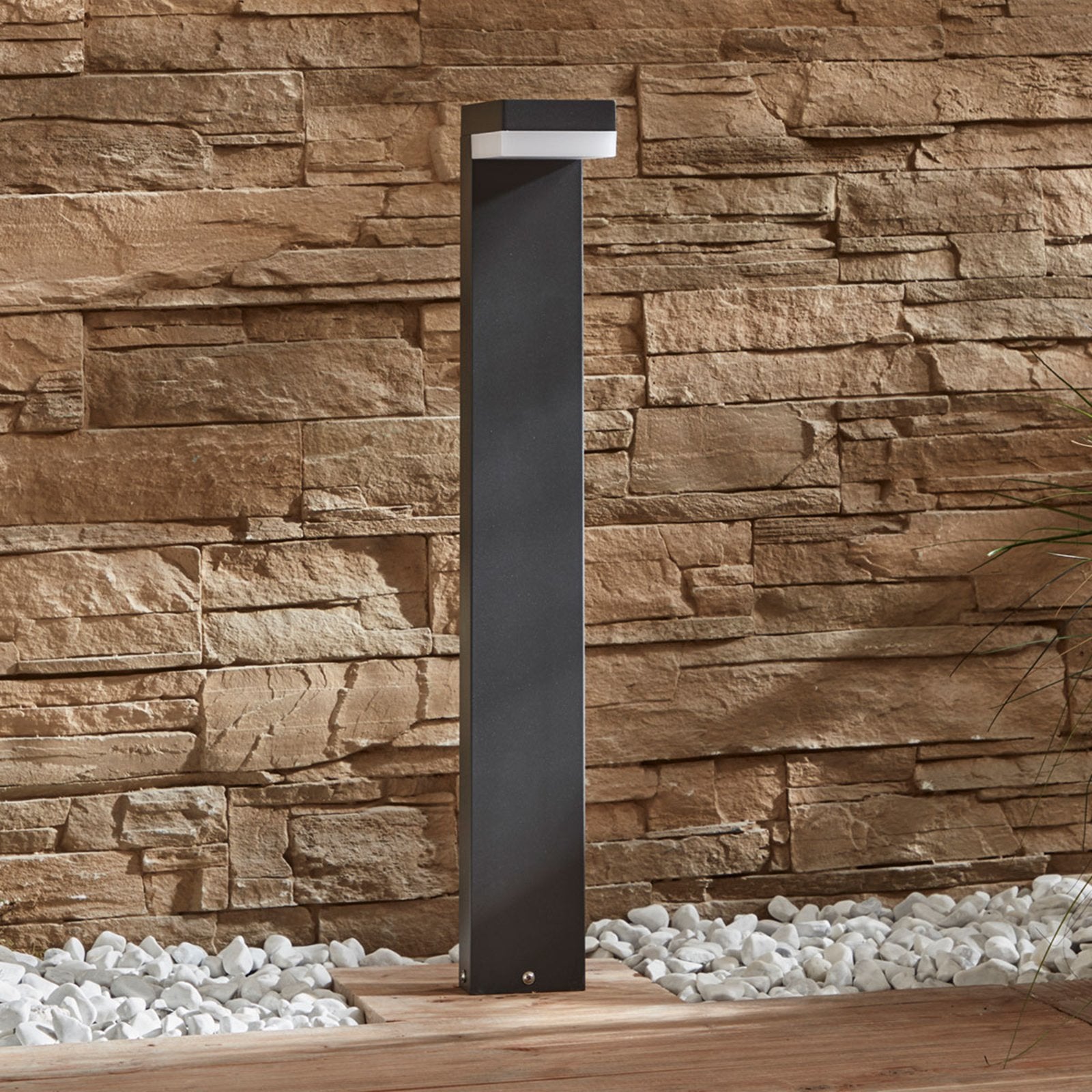 Lindby Dionys LED-Wegeleuchte Sockelleuchte Gartenleuchte Gartenlampe dunkelg586 - 4251096556513