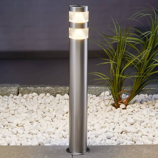 Lindby Edelstahl Wegeleuchte Lampe Weglampe Lanea Mit Le Ds 60cm Siehe Text B-Ware - 6291106551082