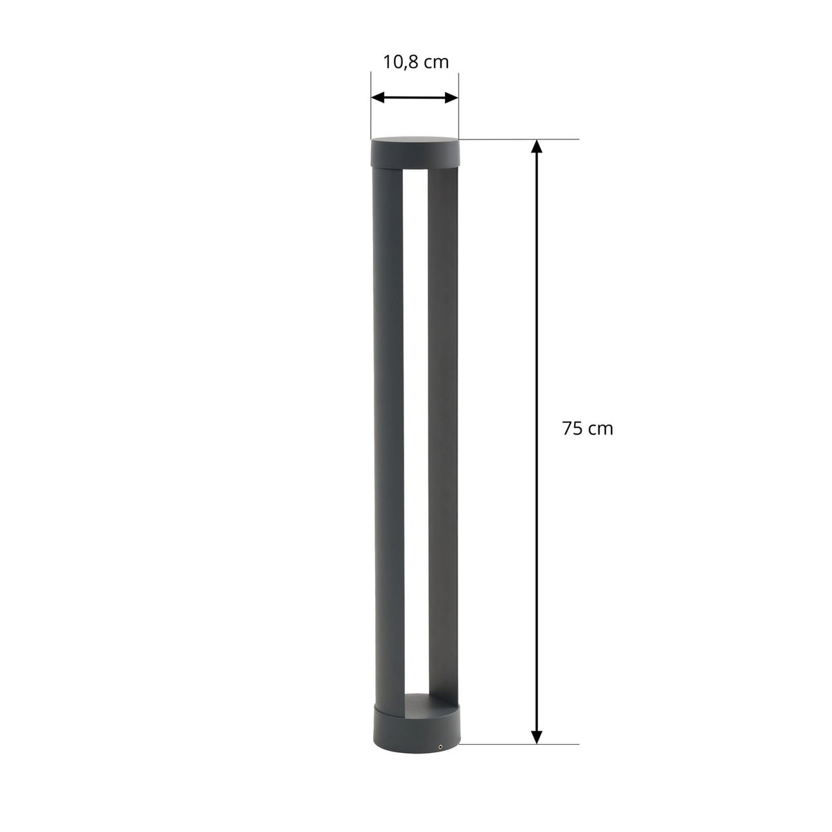 Lindby Wegeleuchte Wegelampe Soriq LED Anthrazit Außenleuchte Aluminium 75 cm - 4255830907333