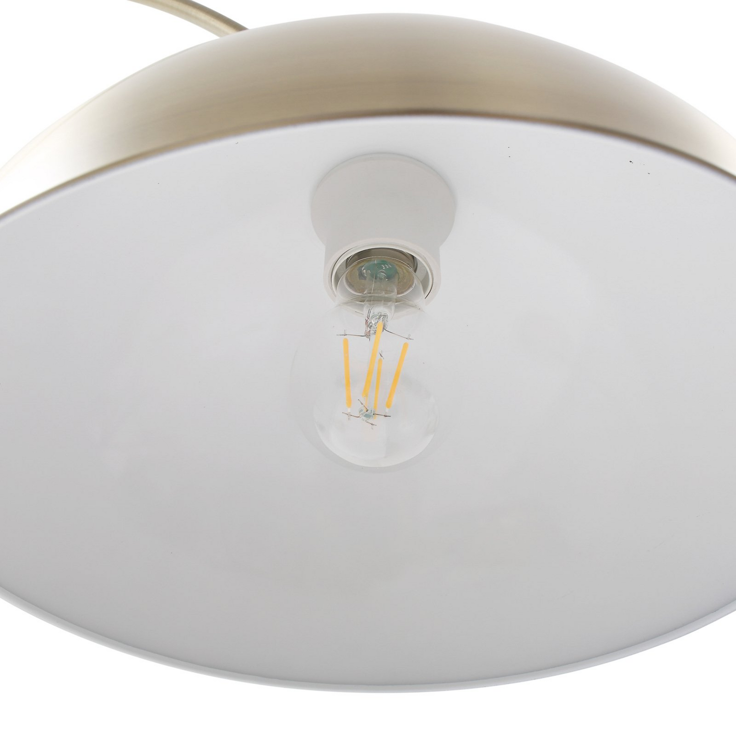 B-Ware Lindby Lennart Bogenstehleuchte Bogenleuchte Stehleuchte Leuchte Messing Antik