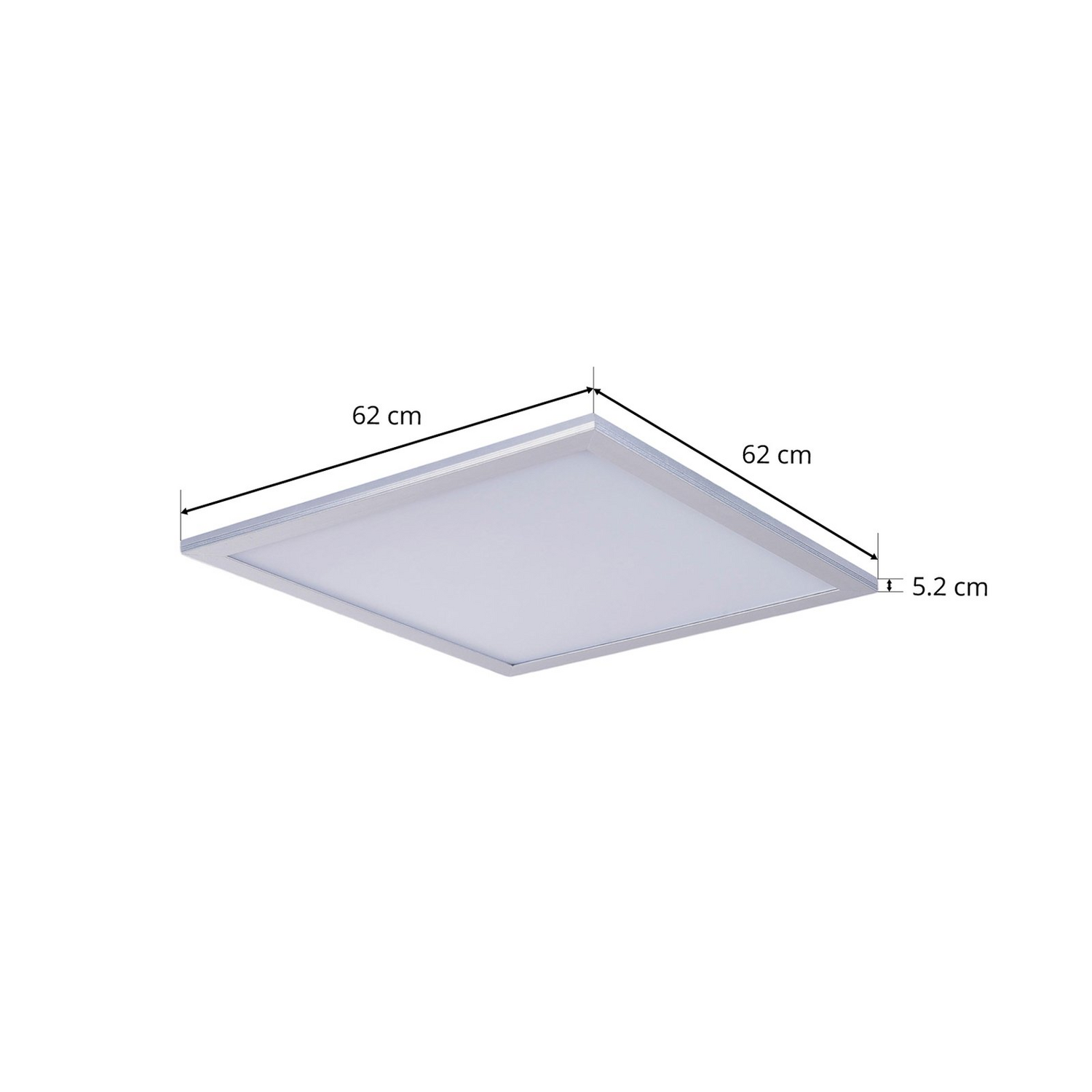 B-Ware Lindby Livel Led Panel Deckenlampe Lampe Deckenlampe  4.000 K, 62 X 62 Cm