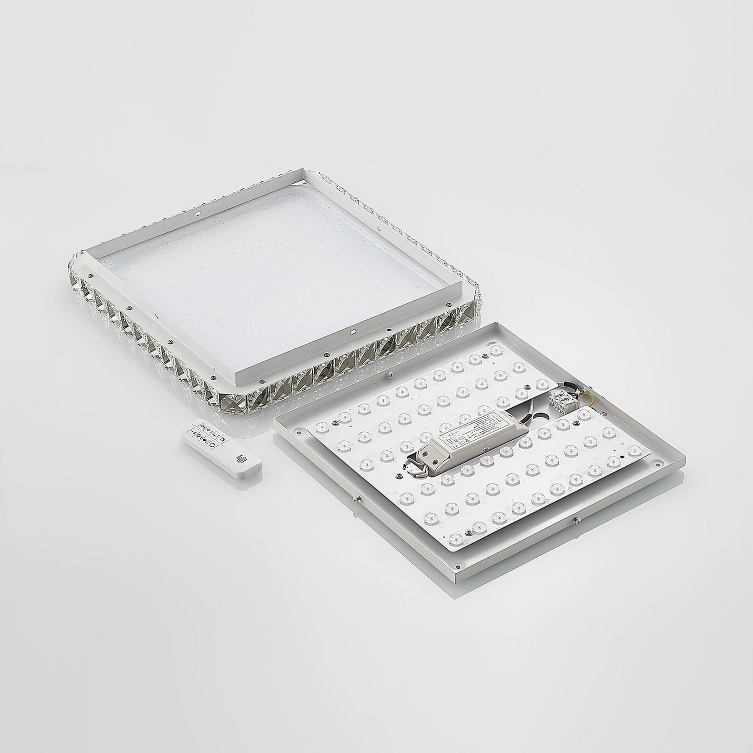 Plafonnier LED Lindby Lorand de qualité B, lampe de salon, 30 W W565 
