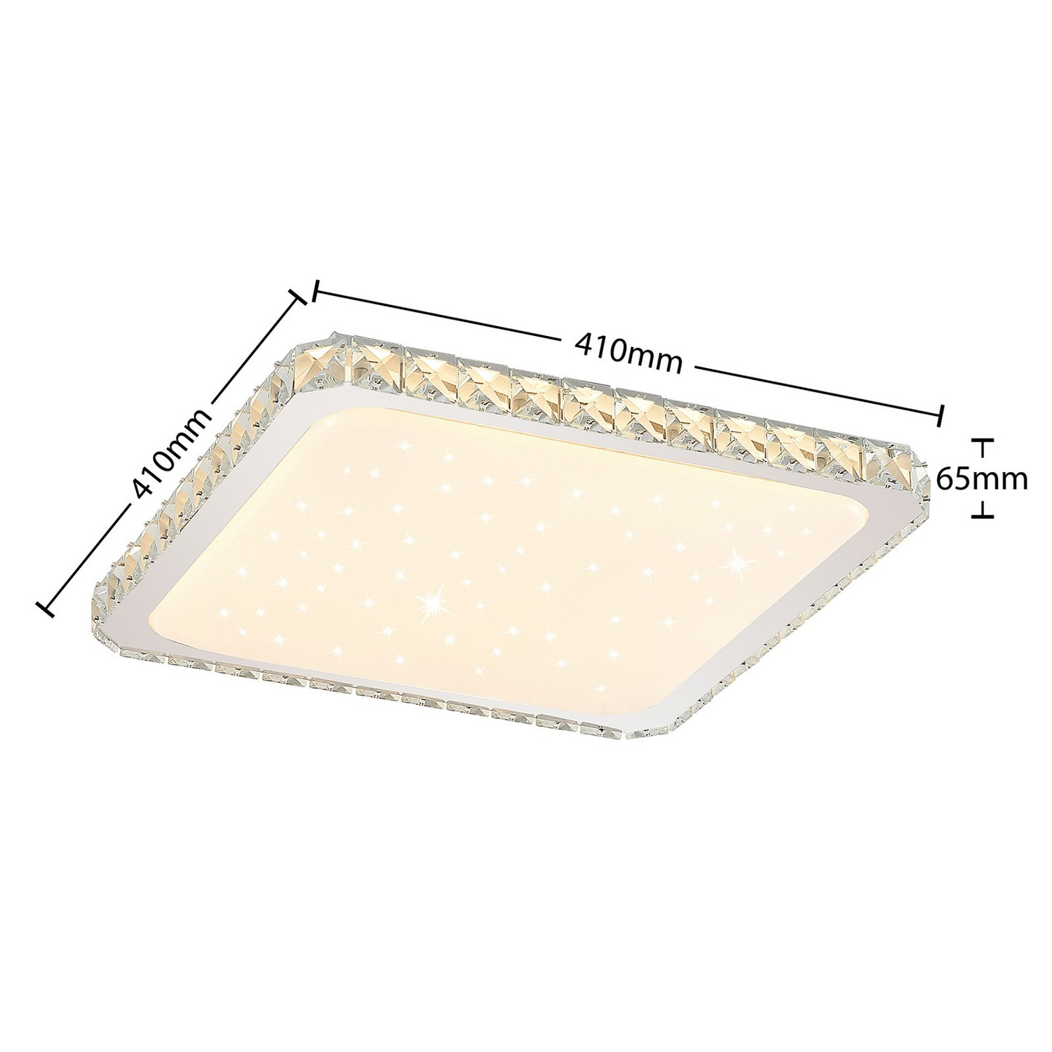 Plafonnier LED Lindby Lorand de qualité B, lampe de salon, 30 W W565 