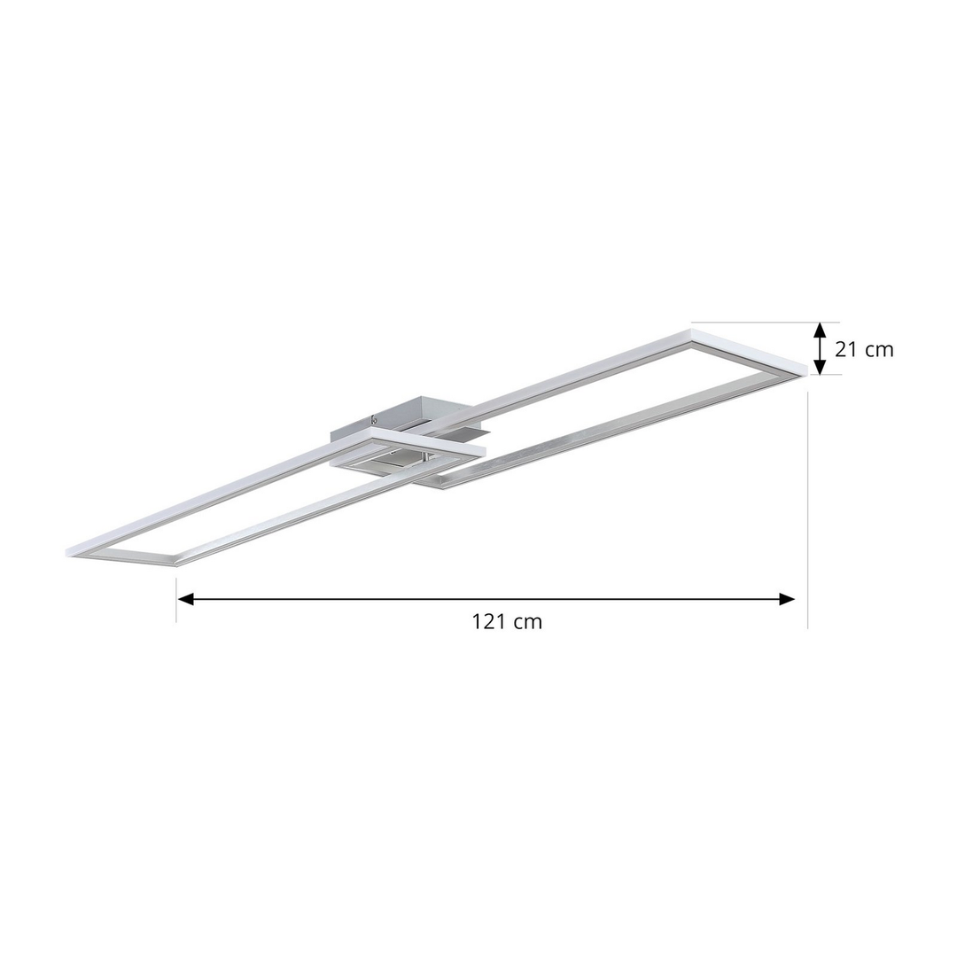 Lindby Lorina Led Deckenlampe Leuchte Rgbw Silber Nickel Fernbedienung Lampe B-Ware - 4251911773002