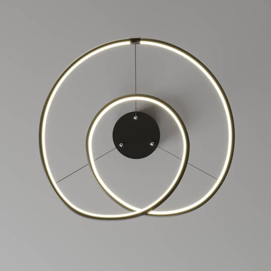 B-Ware Lindby Lucy Led Hängeleuchte Hängeleuchte Deckenlampe Deckenlampe Schwarz 45 Cm - 4251096563757