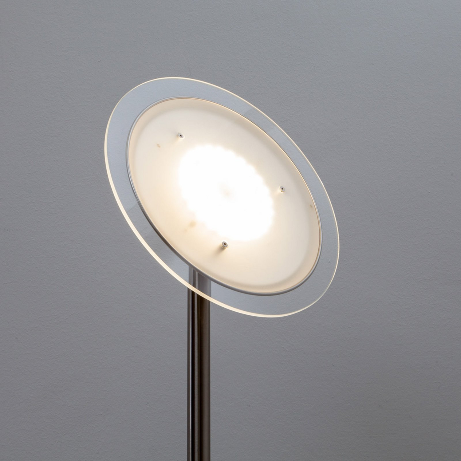B-Ware Lindby Stehlampe Stehleuchte Led Malea Nickelfarben Dimmbar Lichtspender Touc131