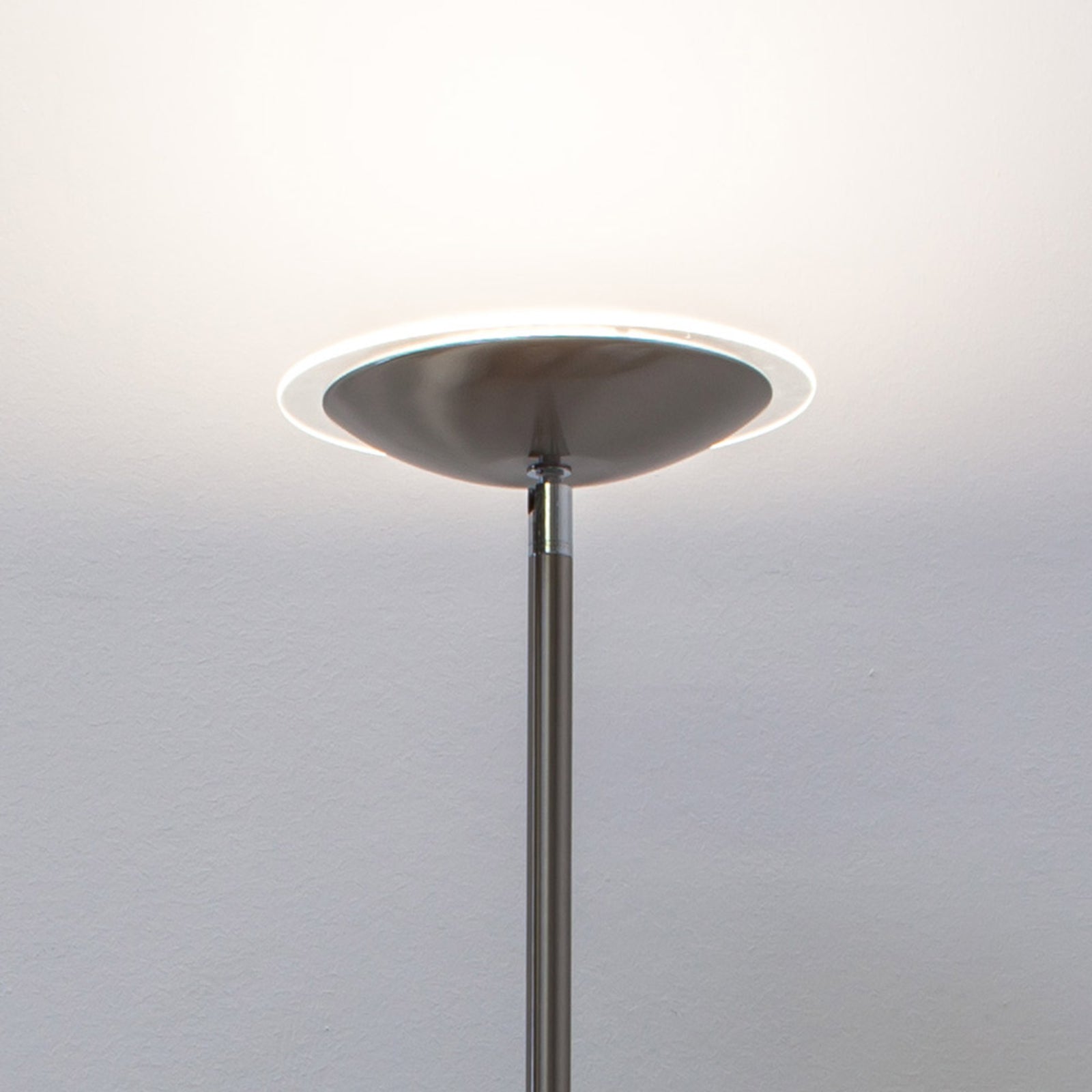 Lindby Stehlampe Stehleuchte LED Malea nickelfarben dimmbar Lichtspender Touc131 - 6291105709620