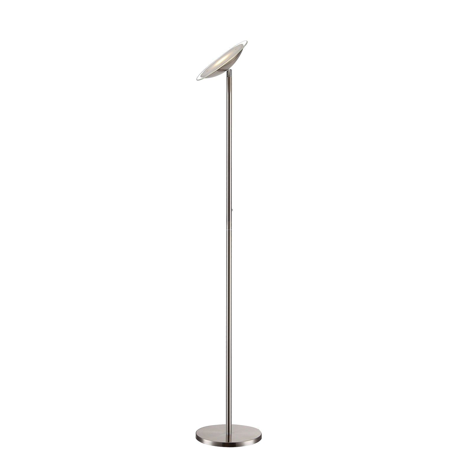 Lindby Stehlampe Stehleuchte LED Malea nickelfarben dimmbar Lichtspender Touc131 - 6291105709620