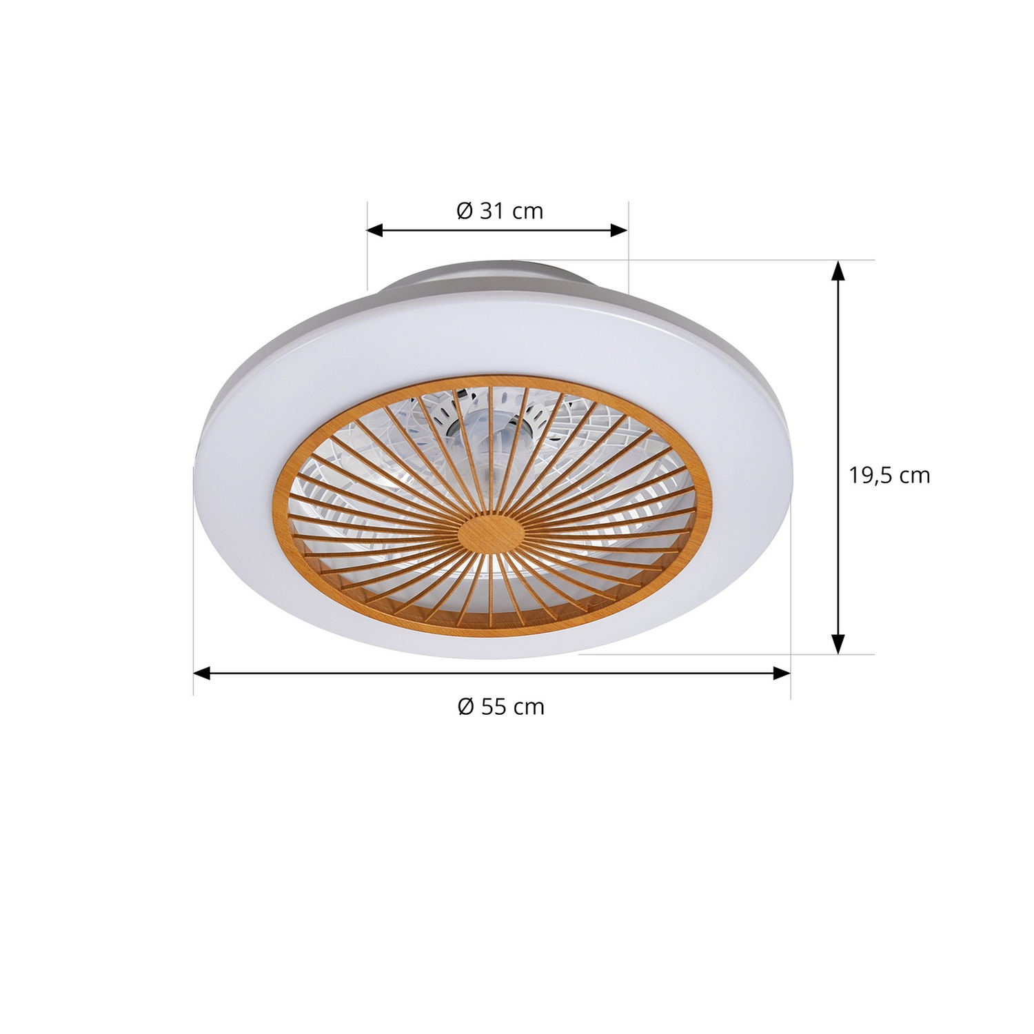 B-Ware Lindby Mamuti Led Deckenventilator Deckenlampe Deckenleuchte Lampe Leuchte Li413