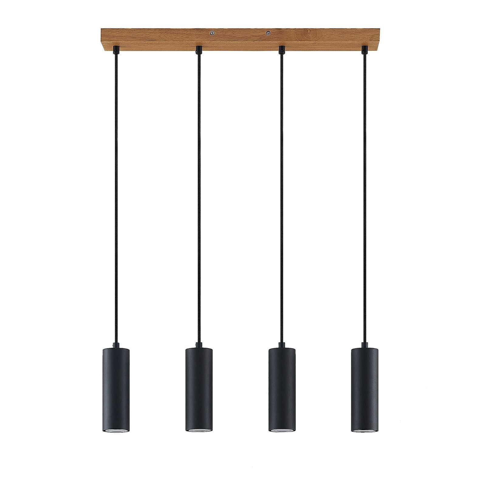 Lindby Maniva Pendelleuchte Deckenlampe Hängeleuchte Lampe Leuchte GU10 Holz - 4251911711738