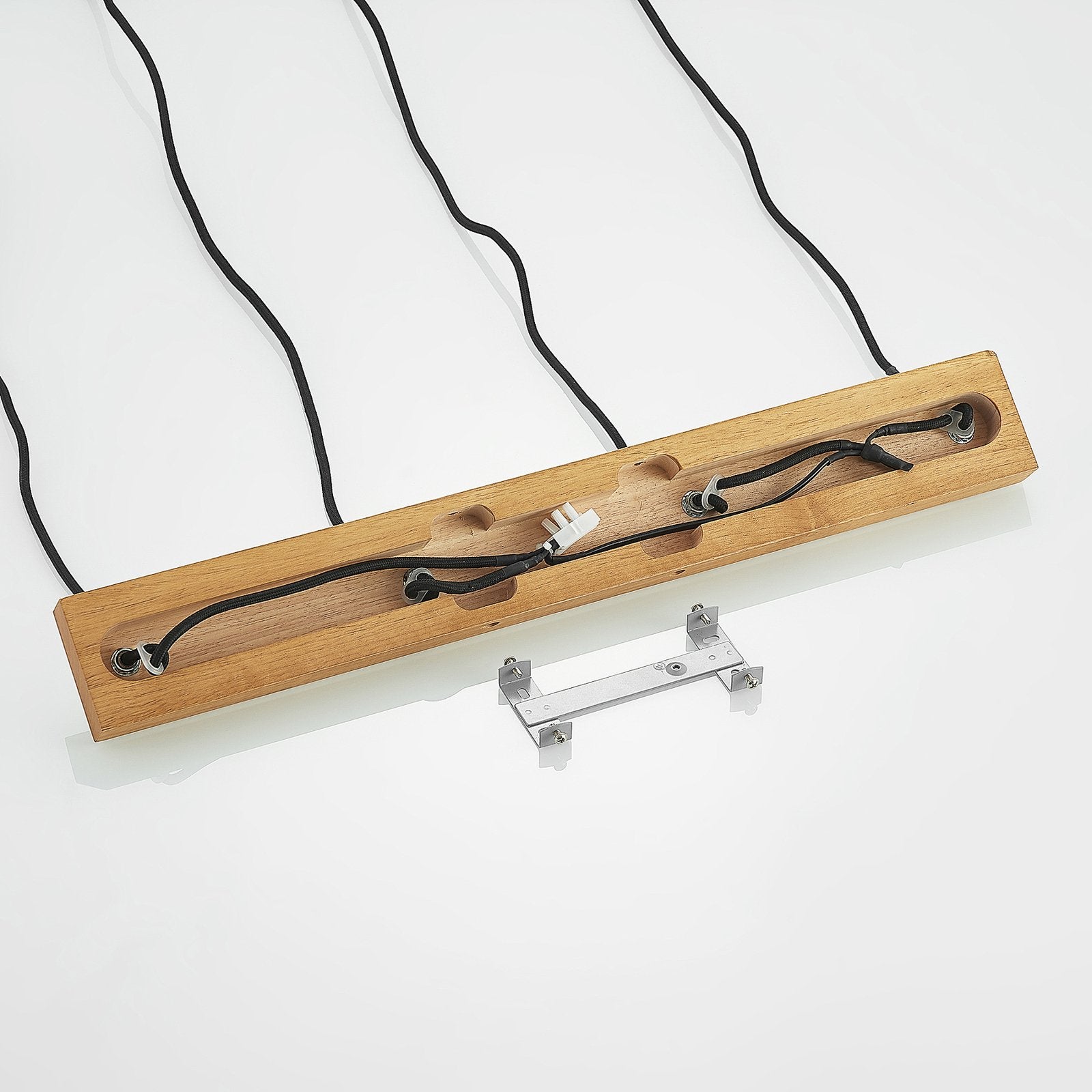 Lindby Maniva Pendelleuchte Deckenlampe Hängeleuchte Lampe Leuchte GU10 Holz - 4251911711738