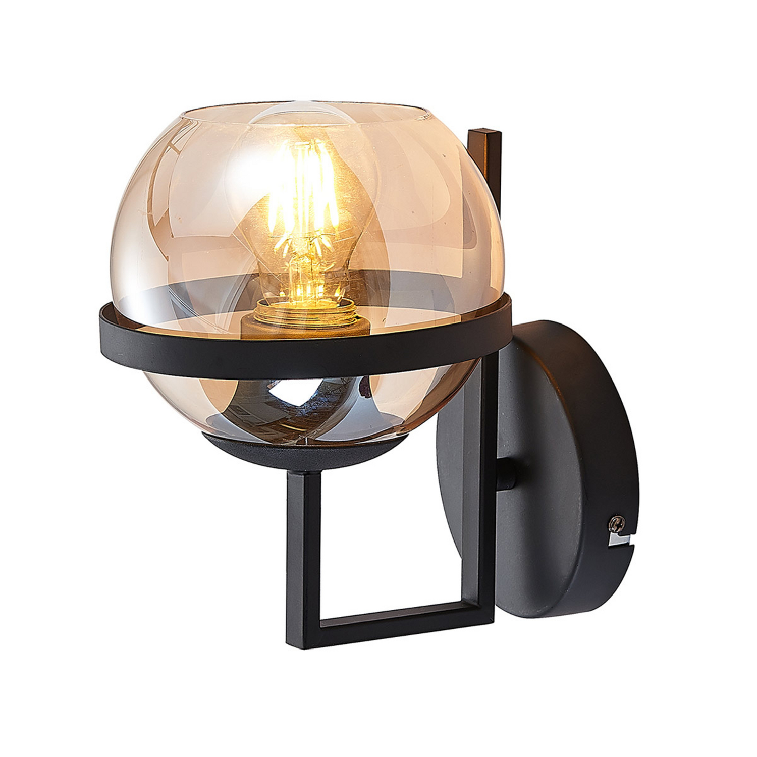 B-Ware Lindby Marinka Wandleuchte Wandlampe Flurleuchte Lampe Leuchte E27 Rauchglas - 4251096569940