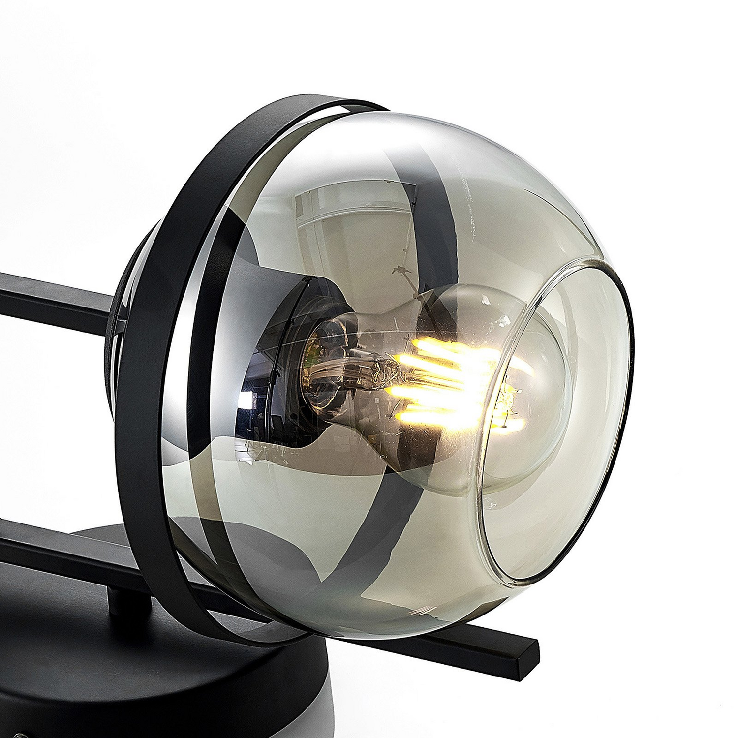 B-Ware Lindby Marinka Wandleuchte Wandlampe Flurleuchte Lampe Leuchte E27 Rauchglas - 4251096569940