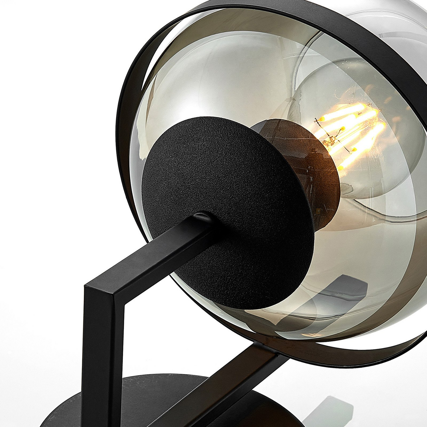 B-Ware Lindby Marinka Wandleuchte Wandlampe Flurleuchte Lampe Leuchte E27 Rauchglas - 4251096569940