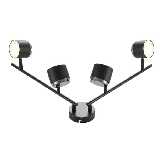 B-Ware Lindby Marrie Led Strahler Deckenstrahler Deckenlampe Hängelampe Schwarz 4 Fl.  - 4251096571646