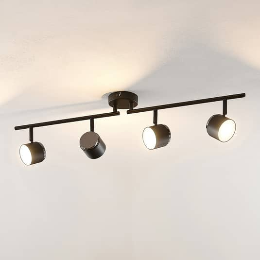 B-Ware Lindby Marrie Led Strahler Deckenstrahler Deckenlampe Hängelampe Schwarz 4 Fl.  - 4251096571646