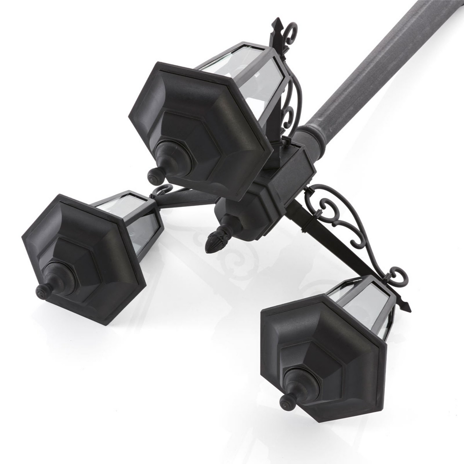 B-Ware Lindby Nane Mastleuchte Gartenleuchte Laterne Gartenlaterne Gartenlampe Schw706