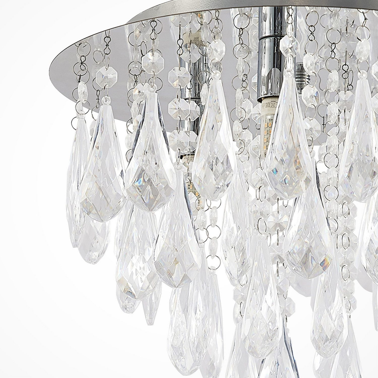 Lindby Mavinus Deckenlampe Wohnzimmerleuchte Deckenlampe Kronleuchter G9 Chrom B-Ware - 4251096590340