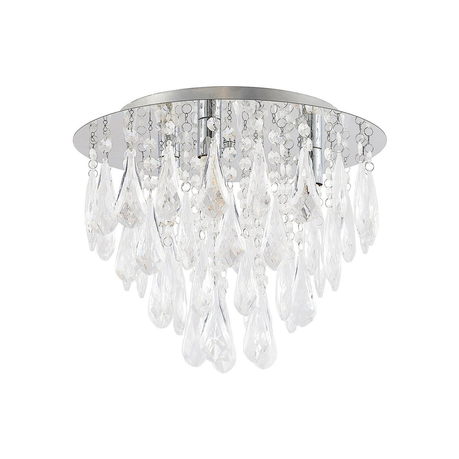Lindby Mavinus Deckenlampe Wohnzimmerleuchte Deckenlampe Kronleuchter G9 Chrom B-Ware - 4251096590340