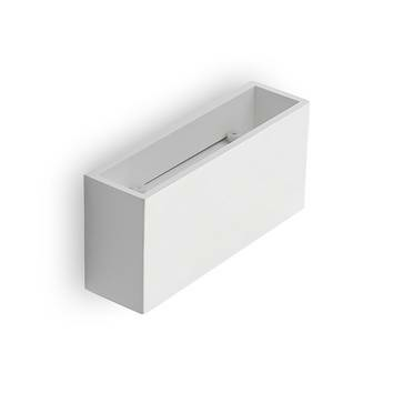 B-Ware Lindby Mavora Wandleuchte Wandlampe Wandlicht Leuchte Lampe Licht Aus Gips Eckig