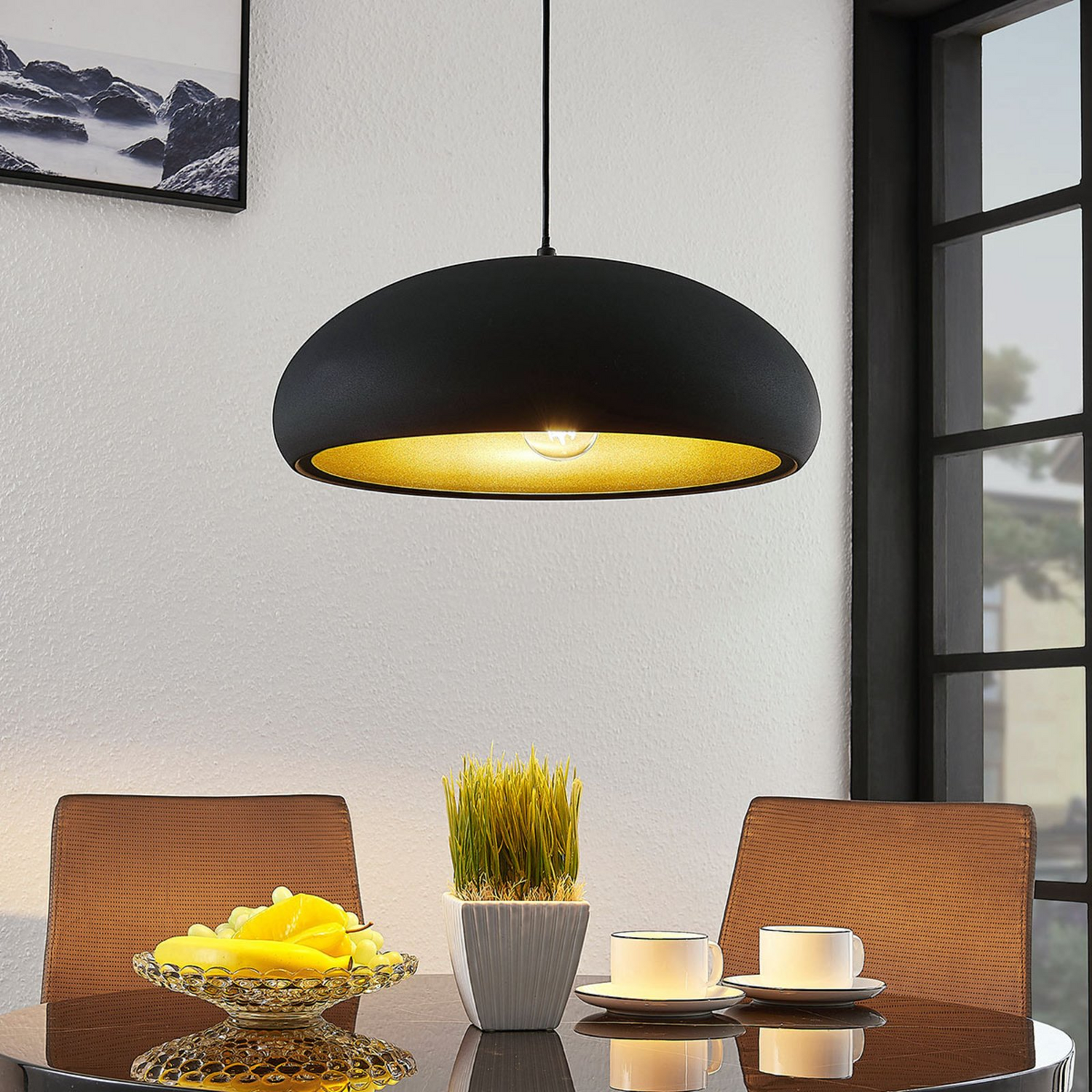 B-Ware Lindby Metall Pendelleuchte Gerwina Deckenlampe Hängeleuchte Wohnzimmerleuchte