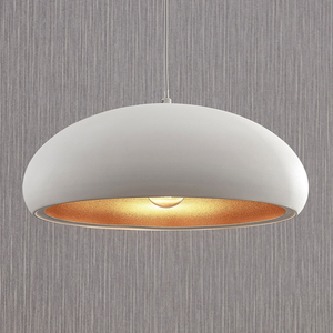 B-Ware Lindby Metall Pendelleuchte Gerwina Hängeleuchte Deckenlampe Lampe Weiß Gold