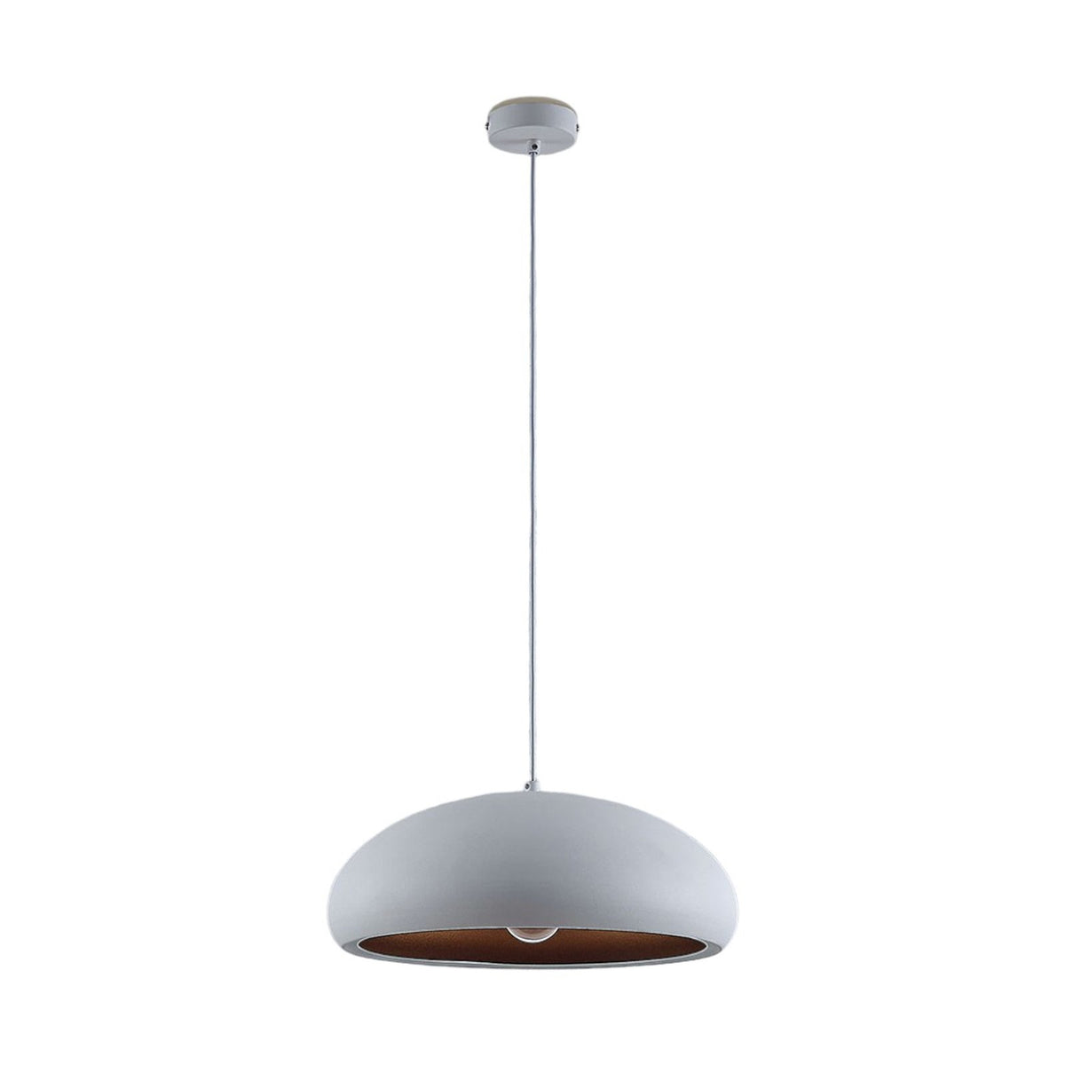 Lindby Metall-Pendelleuchte Gerwina Hängeleuchte Deckenlampe Lampe weiß-gold - 4251096560640
