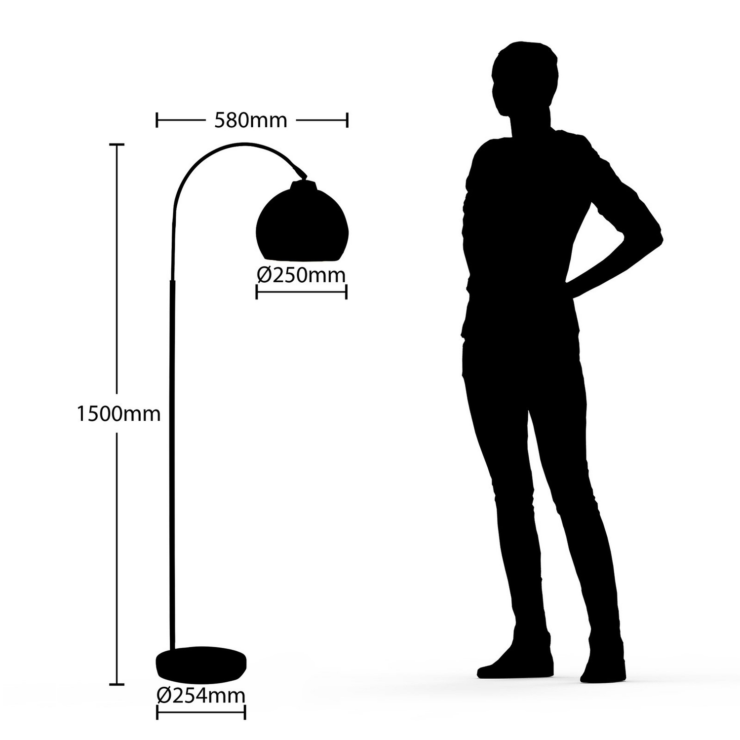 B-Ware Lindby Minali Stehleuchte Standleuchte Stehlampe Lampe E27 1 Flmg Metall Schw23