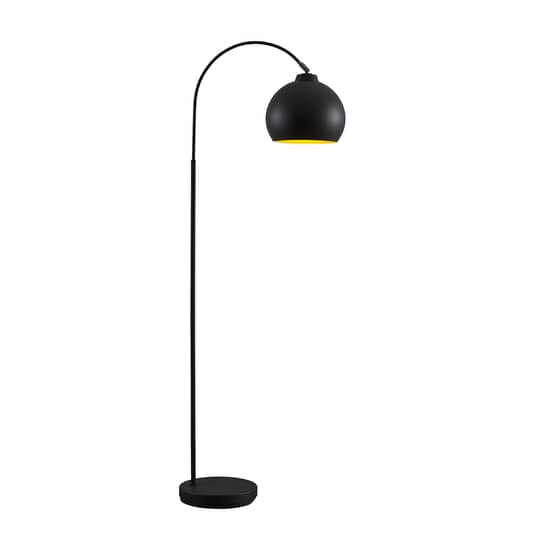 Lindby Minali Stehleuchte Schwarz Gold Stehlampe Lampe Leuchte Bogenlampe Metall B-Ware - 8502193174420