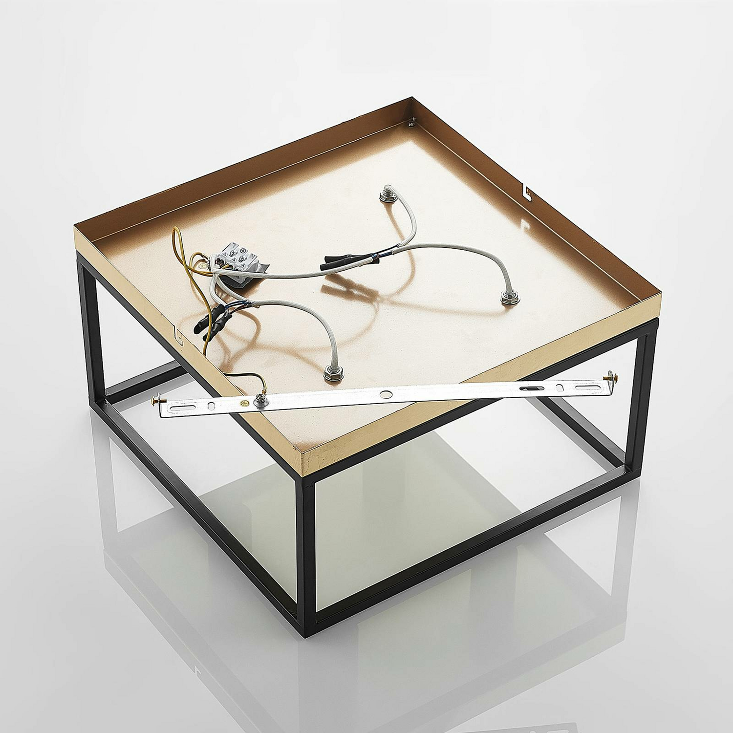 B-Ware Lindby Miravi Deckenlampe Deckenlampe Lampe Leuchte 4 Flammig E27 Gold Schwarz - 4251911713961