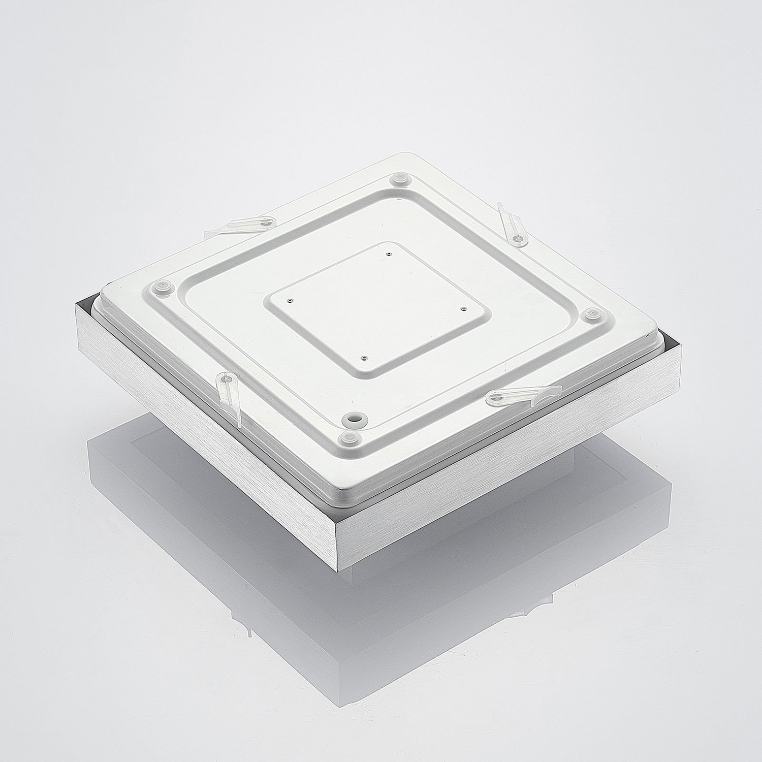 Lindby Mirco Led Alu Deckenlampe Deckenleuchte Lampe Leuchte Eckig 37,5 Cm B-Ware - 4251096565621