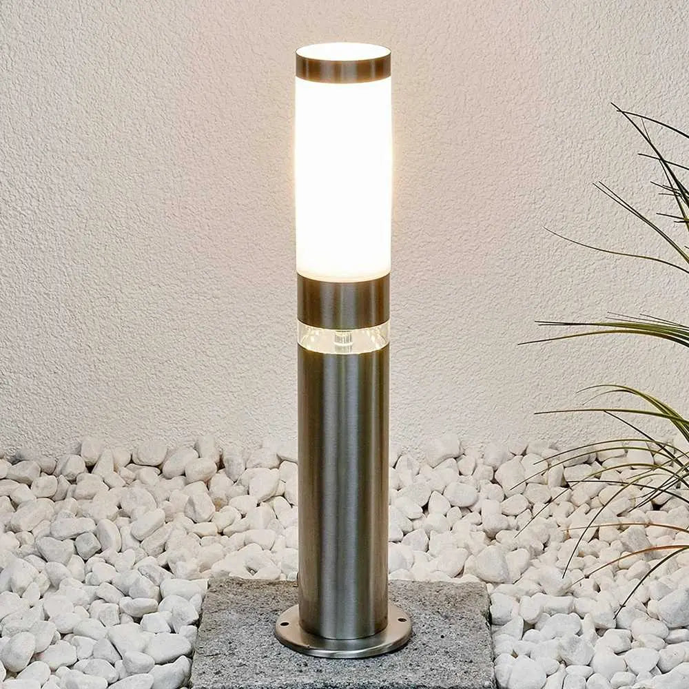 B-Ware Lindby Sockelleuchte Außenleuchte Binka Gartenlampe E27 Led Edelstahl 50 Cm Ip44 - 4251096500578